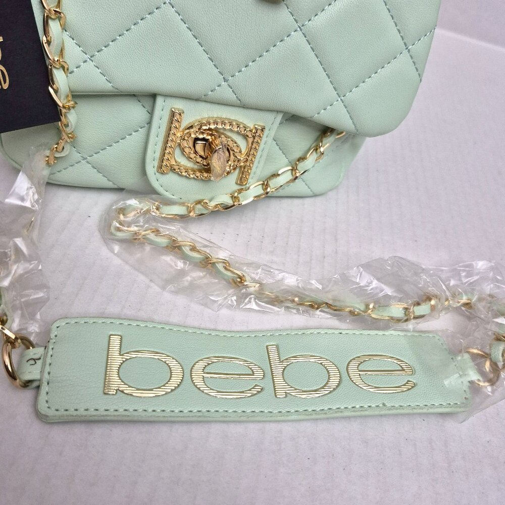 Bebe Wyatt Shoulder Bag Top Handle & Strap - Color: Mint - New with Tags - Picture 4 of 10